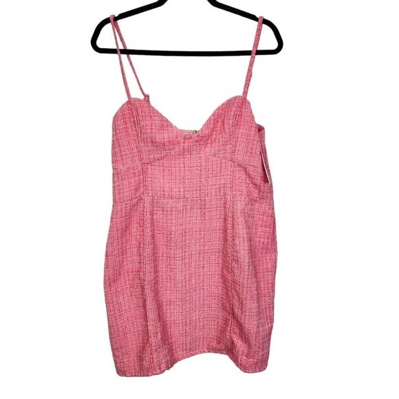 NEW Shopo Metallic Pink Barbie Barbiecore Bust Cup Babydoll Mini Dress 12 - Picture 3 of 15